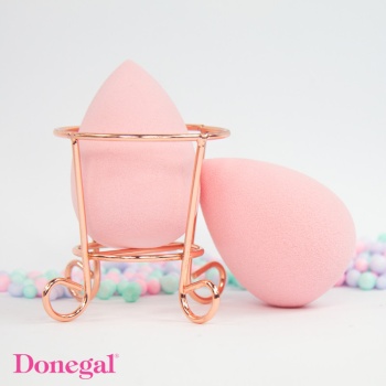 DONEGAL ZESTAW DO MAKIJAŻU - GĄBKA BLENDING SPONGE + KOSZYCZEK